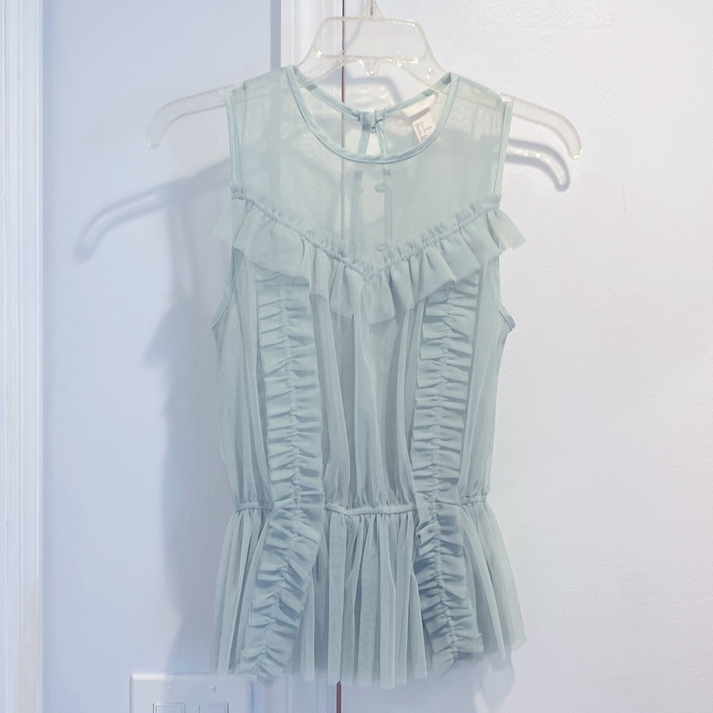 H&M, Sheer/See-Through, Tulle Top